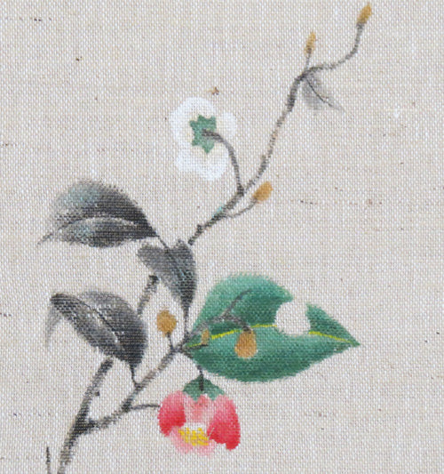 和風モダンタペストリー(山茶花)