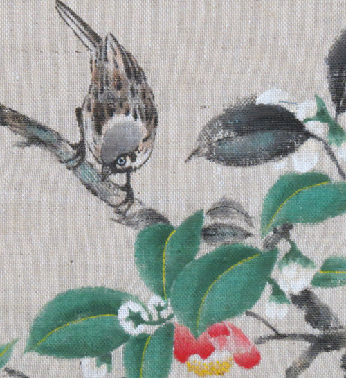 和風モダンタペストリー(山茶花)