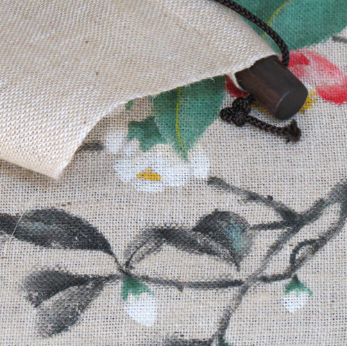 和風モダンタペストリー(山茶花)