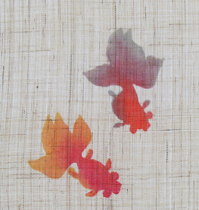 Japanese-style modern tapestry (Summer festival goldfish)