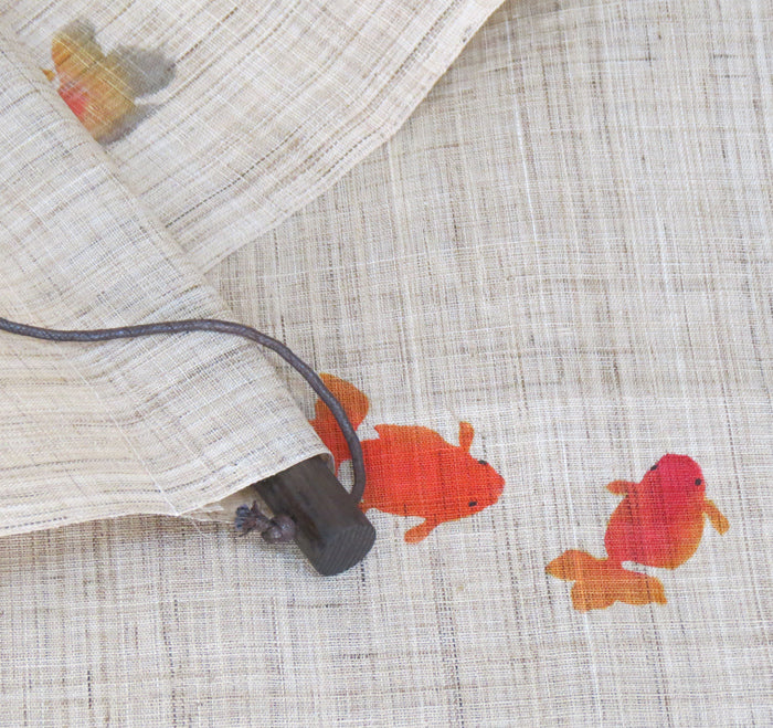 Japanese-style modern tapestry (Summer festival goldfish)