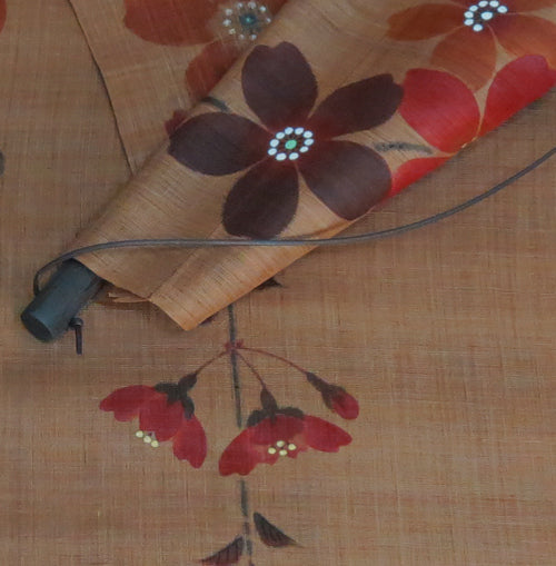 和風モダン大判タペストリー(桜レンガ色)幅:60cm