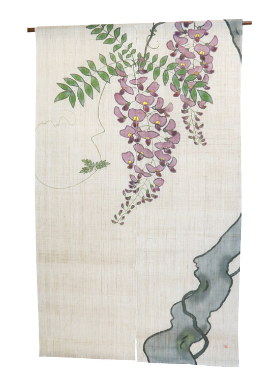 Hemp noren (Fragrance of wisteria) huzi no kaori