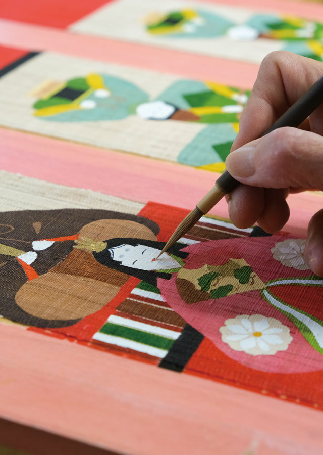 細タペストリー(雛段飾り)