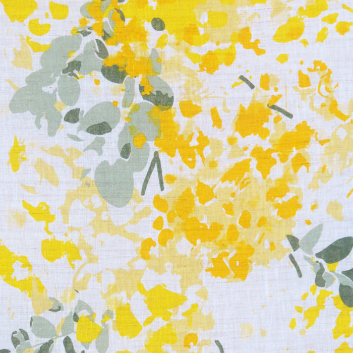 麻のれん(陽だまり)ミモザ