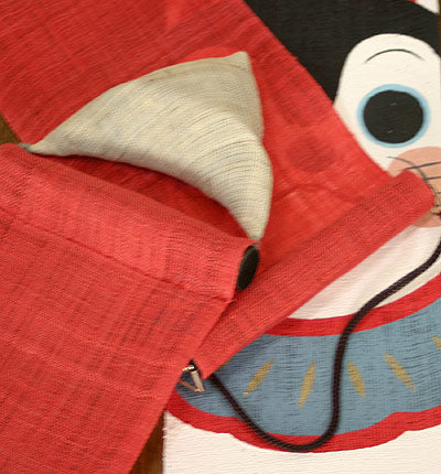 細タペストリー(狛犬張り子)