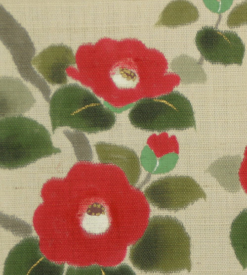 Japanese style modern tapestry (camellia)