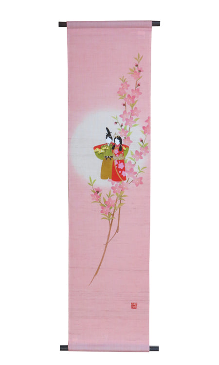 Japanese-style modern tapestry (peach incense hina decoration)