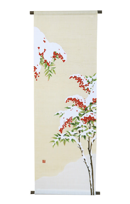 Japanese-style modern tapestry (Yukimochi Nanten)
