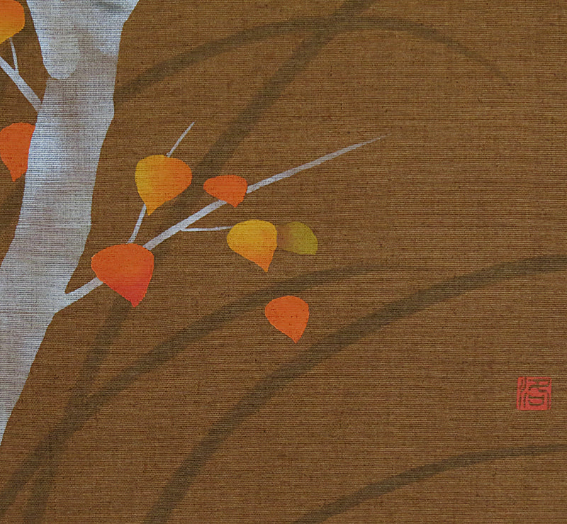 和風モダンタペストリー(シジュウガラ)