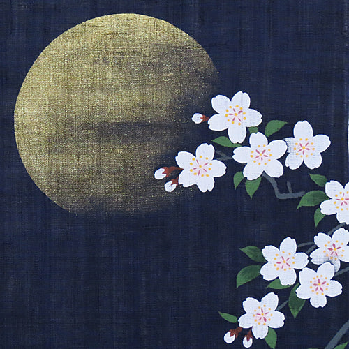 和風モダンタペストリー(桜花明かり)