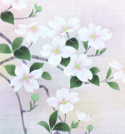 Japanese-style modern tapestry (Flowering dogwood) hanamizuki