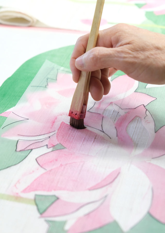 Japanese-style modern tapestry (hasumi no asa)