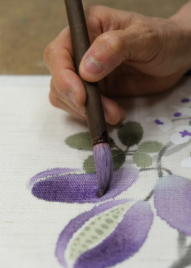 和風モダンタペストリー(掛け軸木通)