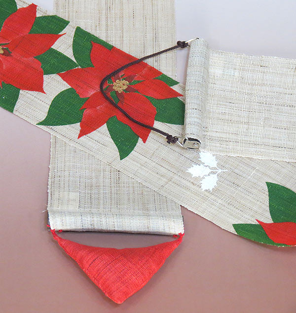 細タペストリー(ポインセチア)