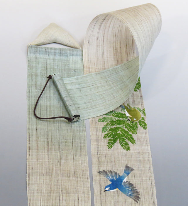 細タペストリー(ルリビタキ)