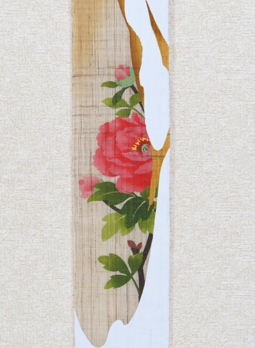 細タペストリー(冬牡丹)