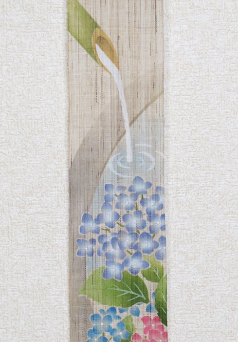 細タペストリー(紫陽花手水)