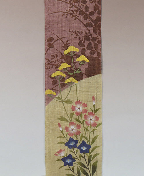 細タペストリー(秋の七草シルエット)