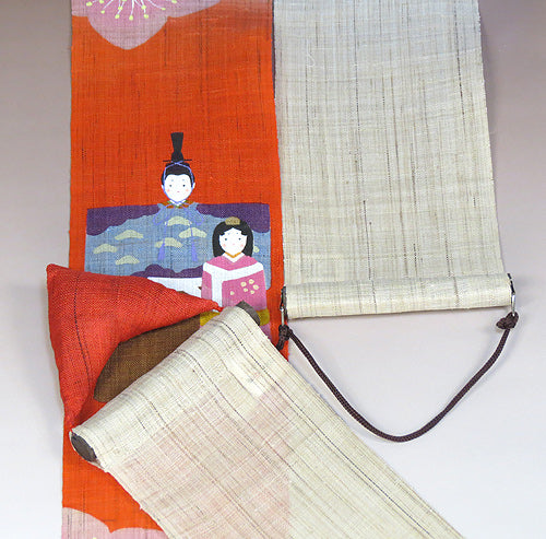 細タペストリー(立ち雛)