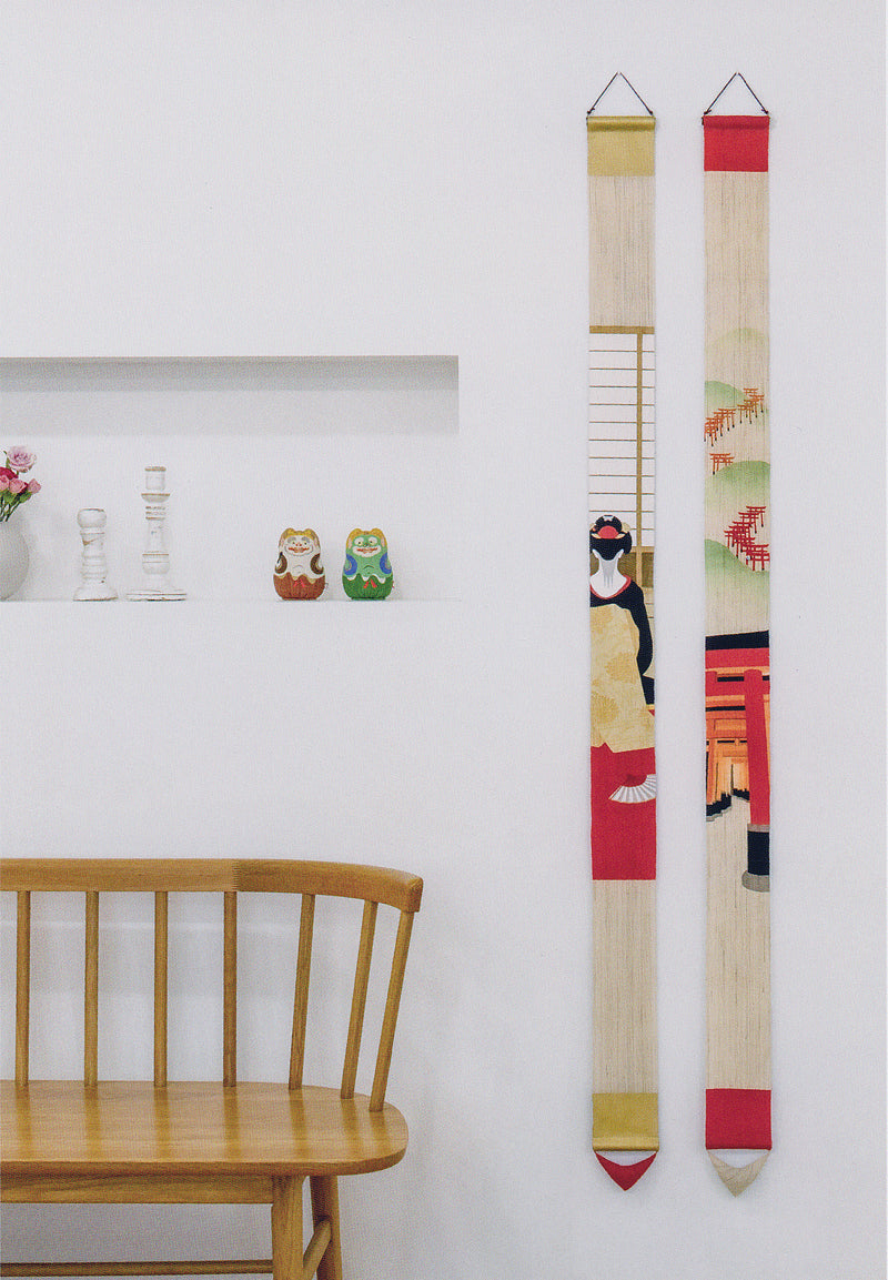 細タペストリー(京花街)