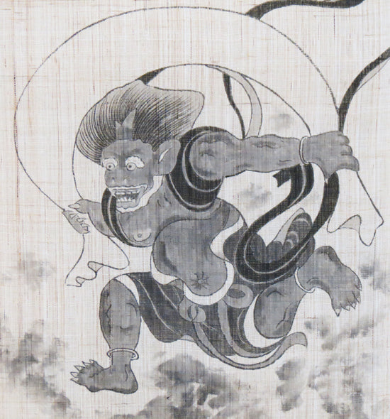 麻のれん(風神雷神図)