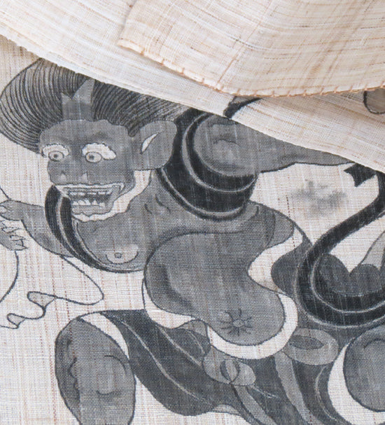 麻のれん(風神雷神図)