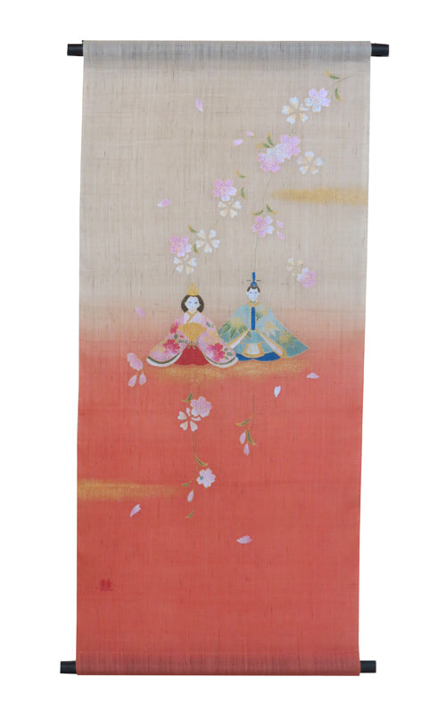 Modern Japanese Tapestry (Sitting Dolls) 