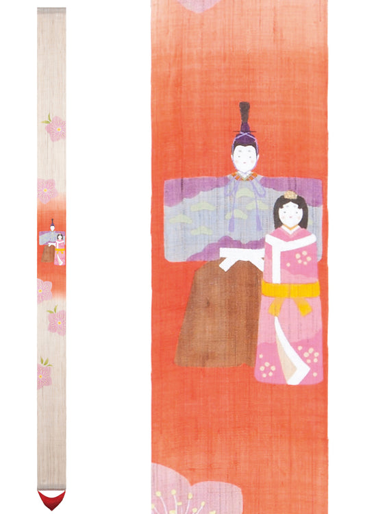 細タペストリー(立ち雛)