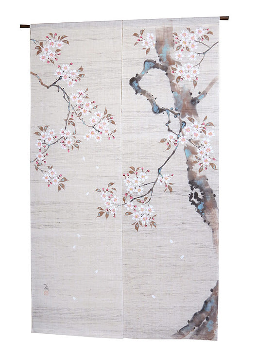  Hemp noren (Cherry blossom viewing ) sakura zu