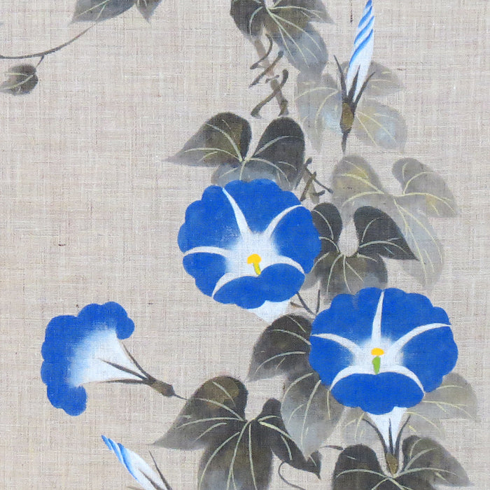 Hemp Noren (Morning Glory and Moonflower Design)