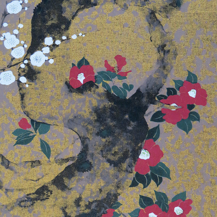 Japanese Modern Tapestry (Plum Blossoms and Camellias)