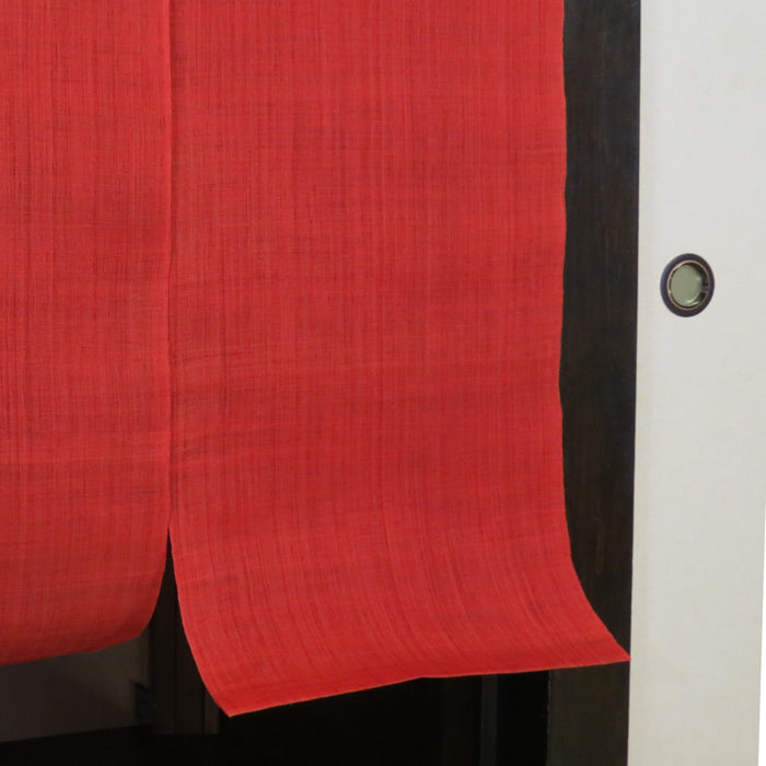 Plain hemp noren (bengara color) 