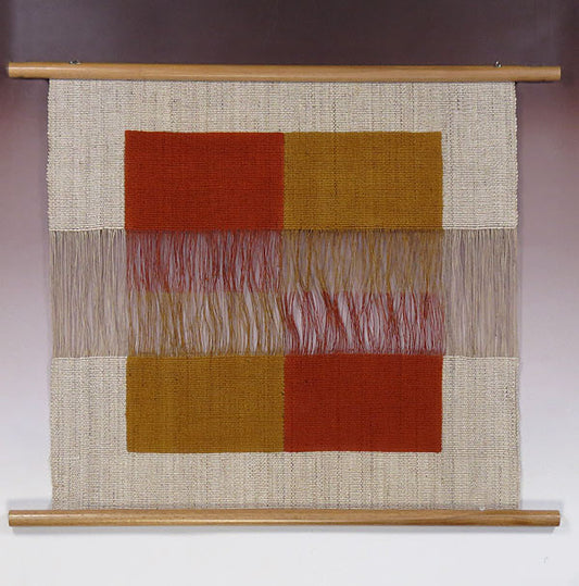 Modern Japanese Tapestry (Unraveling Weaving Duet Orange)