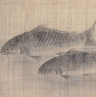 麻のれん （鯉3匹）/澤田吉祥/受注制作40日間