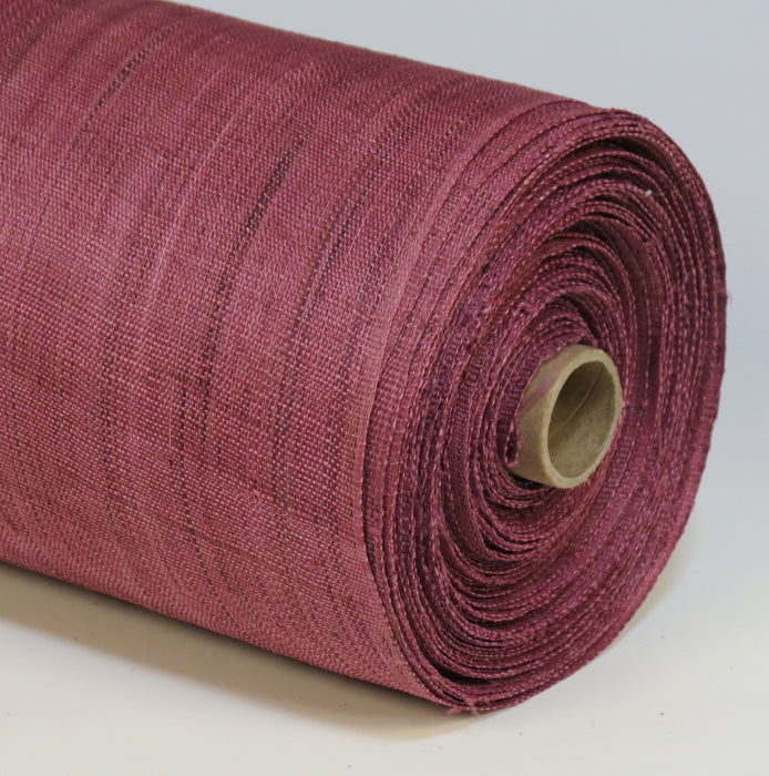 染め麻生地 （京紫色）幅44㎝