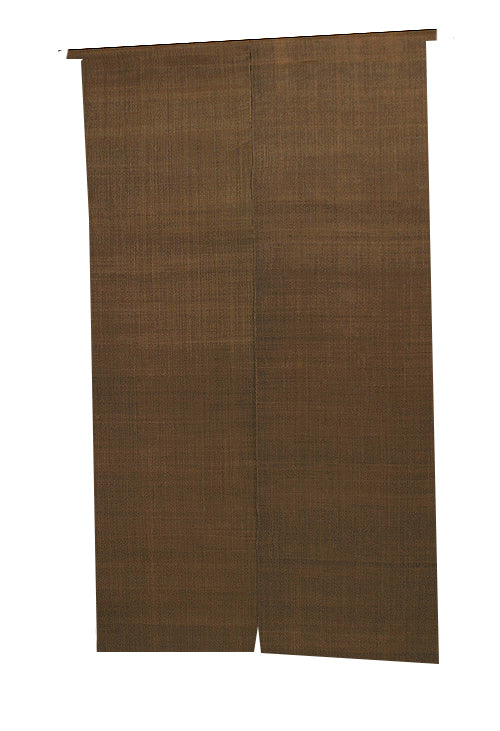 無地 柿渋麻のれん（柿渋無地） W80×H140cm（サイズオーダー品）