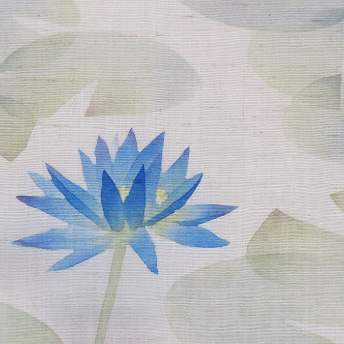 Japanese modern tapestry (blue water lilies) / Made to order