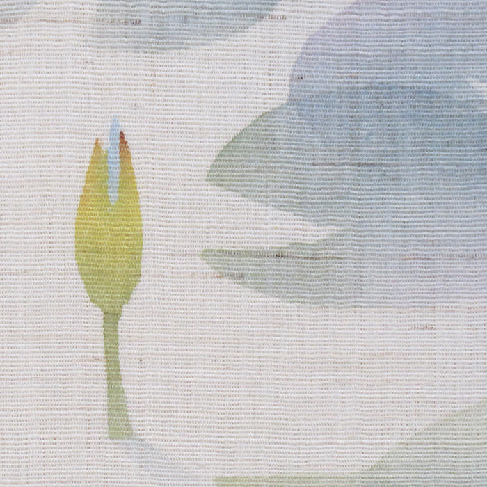 Japanese modern tapestry (blue water lilies) / Made to order