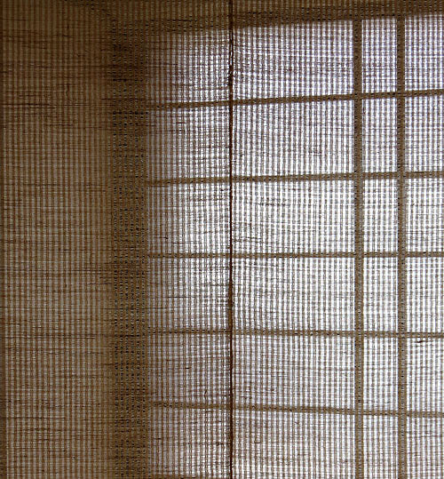 Plain Linen Curtain (02 Checkered Weave)