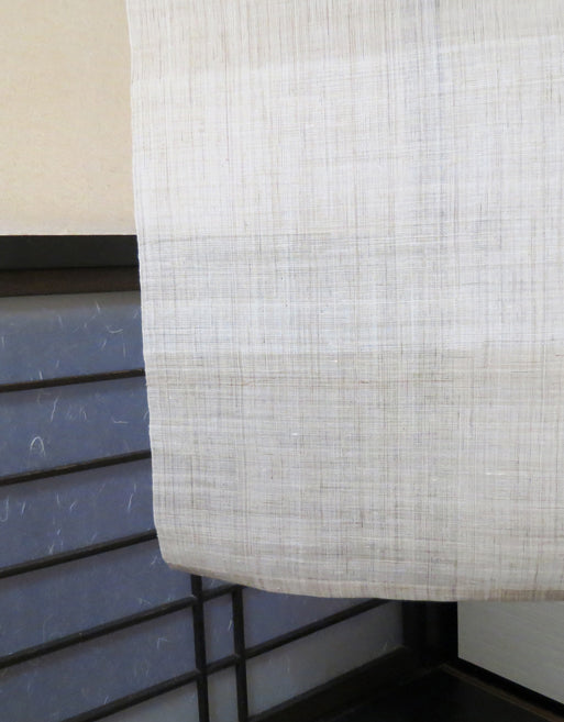 Plain hemp noren (unbleached) 