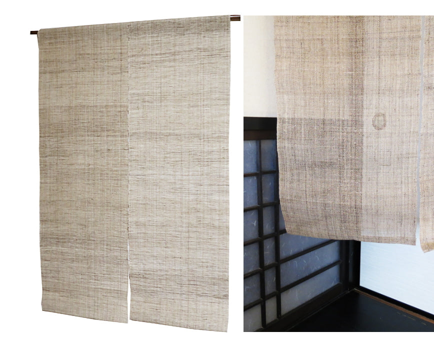 Plain off-white linen curtain (off-white 16)