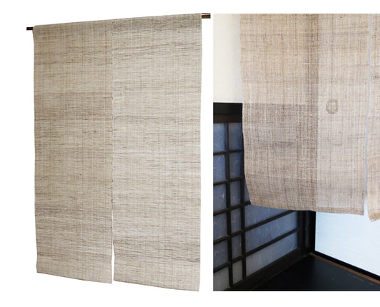 Plain off-white linen curtain (off-white 16)