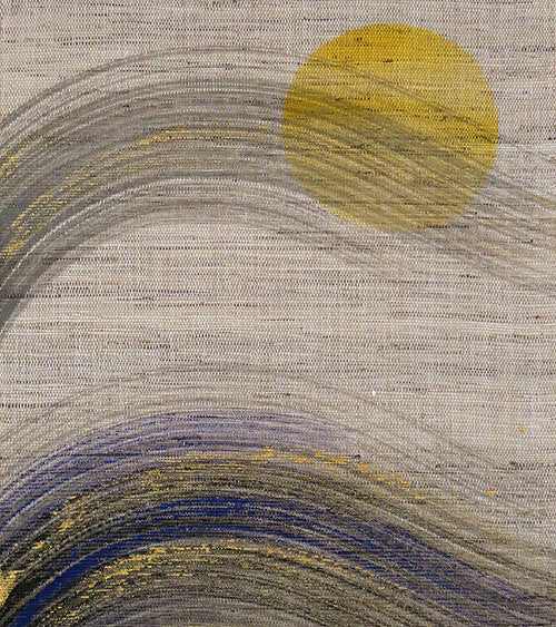  Japanese-style modern tapestry (moon on waves) hanging scroll type 