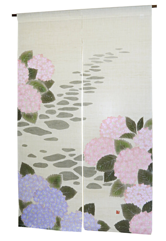 Hemp noren (hydrangea) azisai komiti