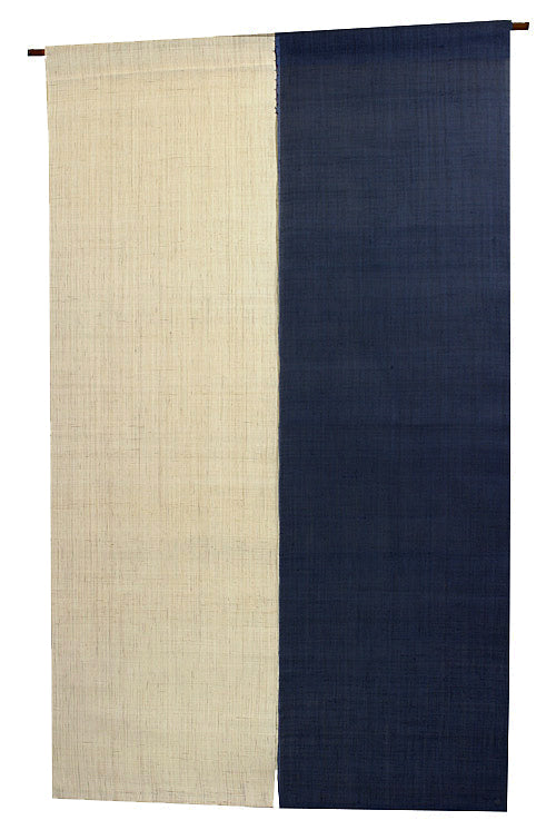 2色麻のれん（紺藍色）