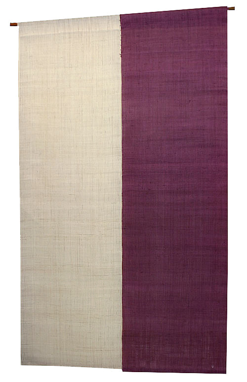 2色麻のれん（京紫色）