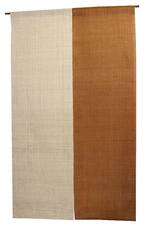 2色麻のれん（丁子色）