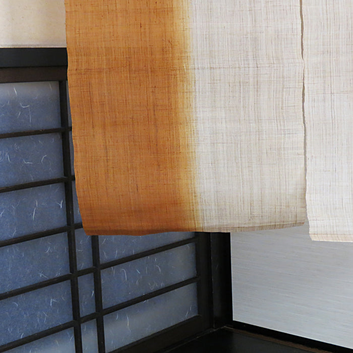Vertically dyed noren (clove color) 