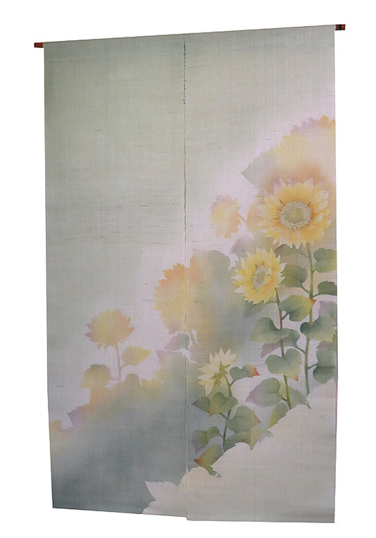 Linen Noren (Sunflower) / Kasaoto Kobo /